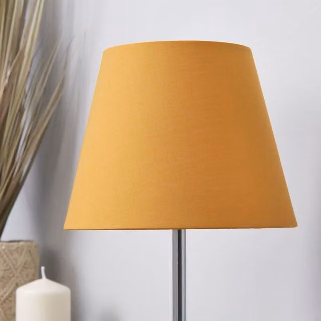 Lighting Collection TC Tapered Cone Lamp Shade in Yellow, Diameter: 20 cm – 1