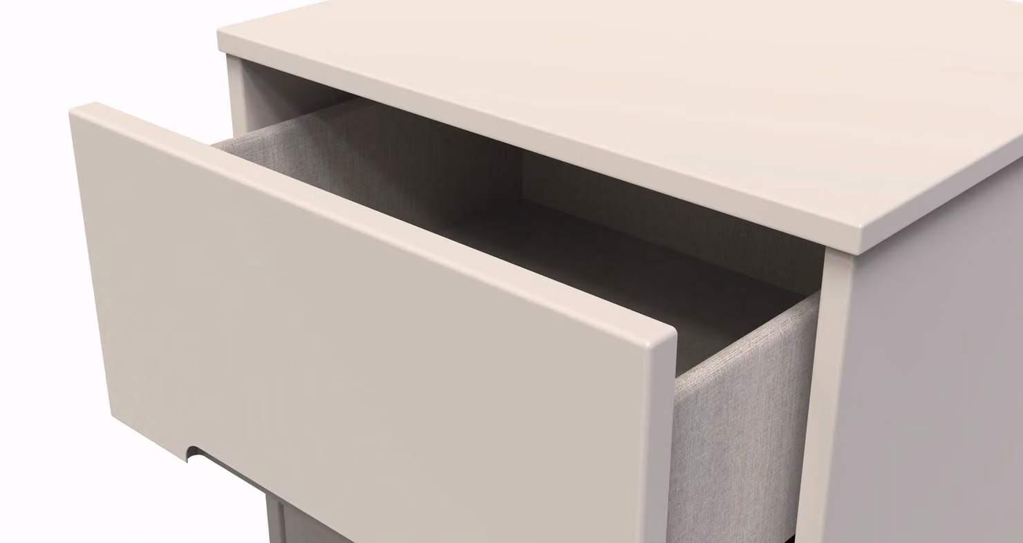 Ready Assembled 2 U Bristol 3 Drawer Bedside Cabinet in Taupe – 2