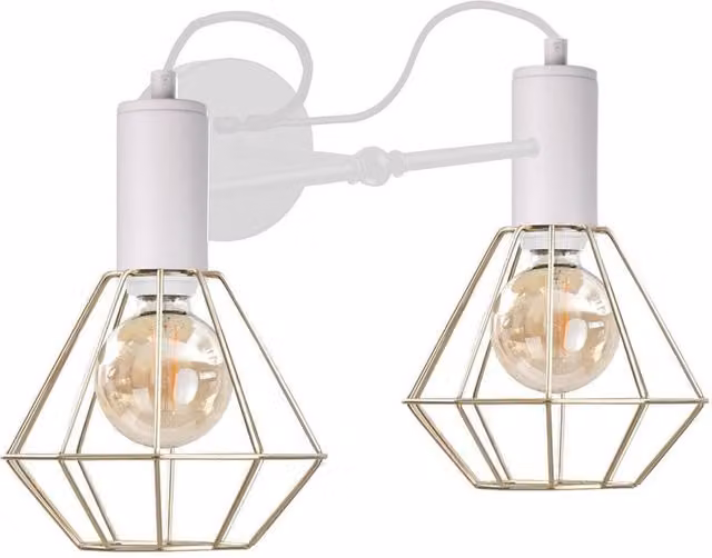 Netlighting Lars White Wall Lamp, Diameter: 25 cm, 2x E27