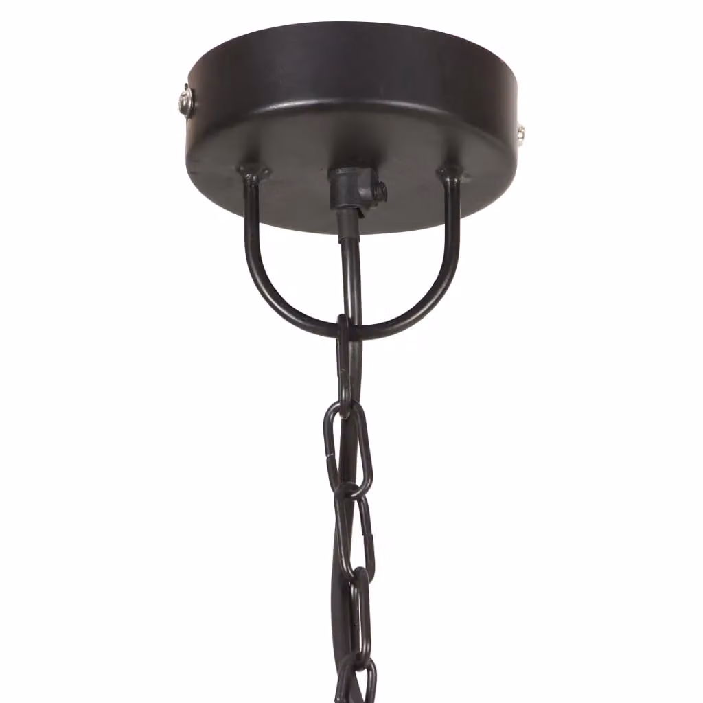 Berkfield Home Industrial Vintage Round Hanging Lamp, Multicolour, Diameter: 41 cm, E27, 25 W – 4