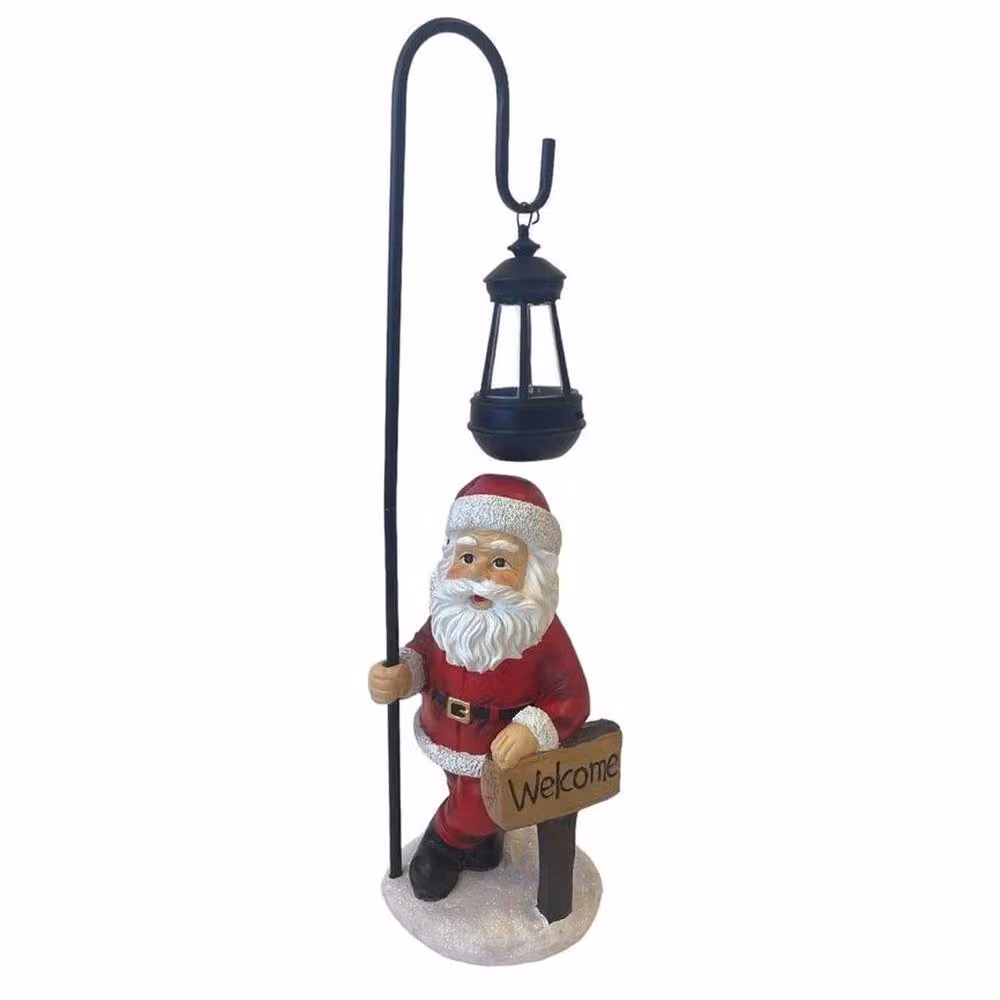 SPETLEK Santa Garden Ornament Solar Lamp, Multicolour – 2