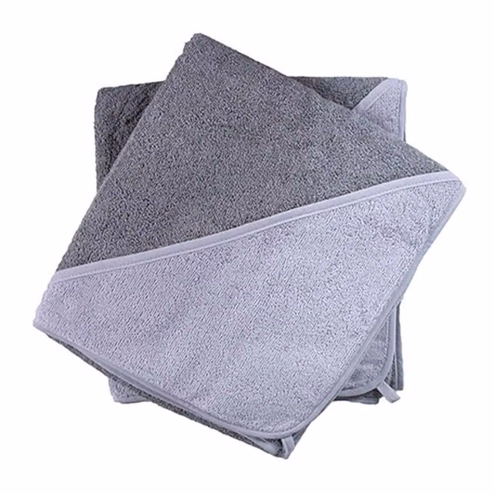 ARTG Babiezz Fluffy Cotton Hooded Baby Towel in Grey – 2