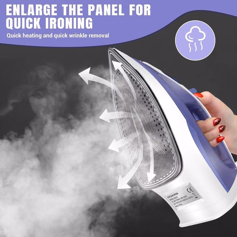 FLAVORA 2400W Anti-Scale Electric Steam Iron in Purple – 6