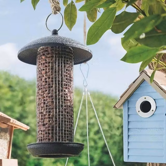 Gardman Black Steel Large Peanut Feeder - Black