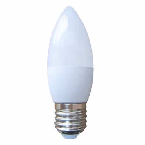 mysmartbuy Pack of 4 LED Filament Candle Light Bulbs, E27 Edison Screw, 6W, 470 Lumens, Warm White 2700K