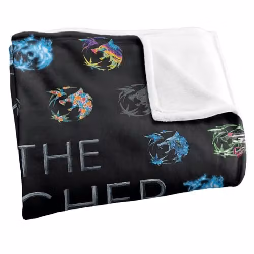 The Witcher Crest Collage Silky Touch Super Soft Fleece Throw Blanket, Multicolour, W/D: 152 x 127 cm – 2