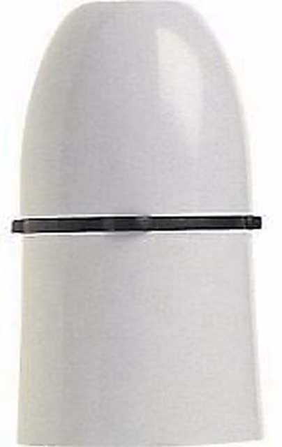 Dencon White Plastic BC Cord Grip Lampholder