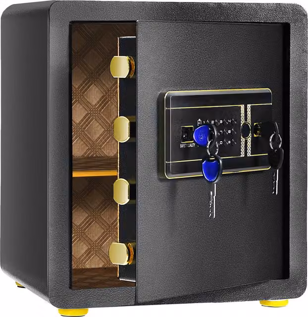 COSTWAY Electronic Steel Safe Box, Black