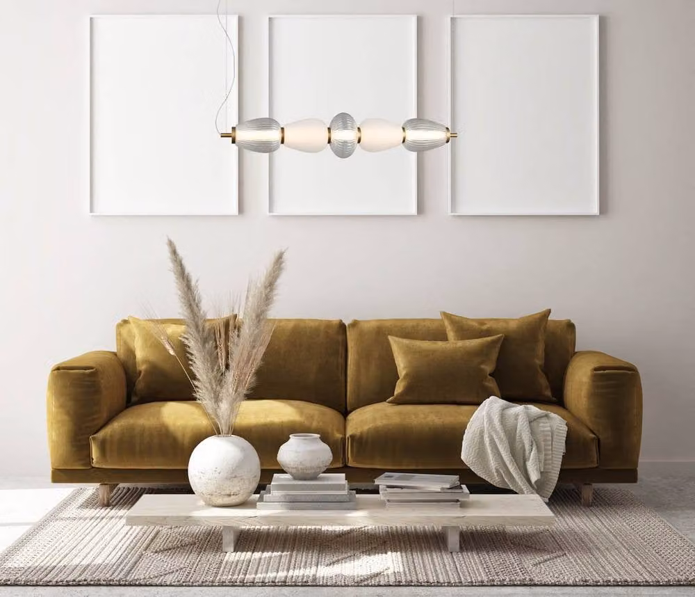 Netlighting Gastel Bar Pendant Ceiling Light in Black and White with Warm White LED – 2