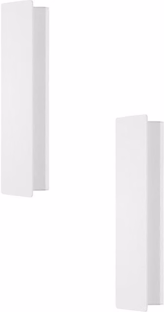 Loops 2 Pack Modern White Aluminium LED Wall Lights with 12W Bulbs Included