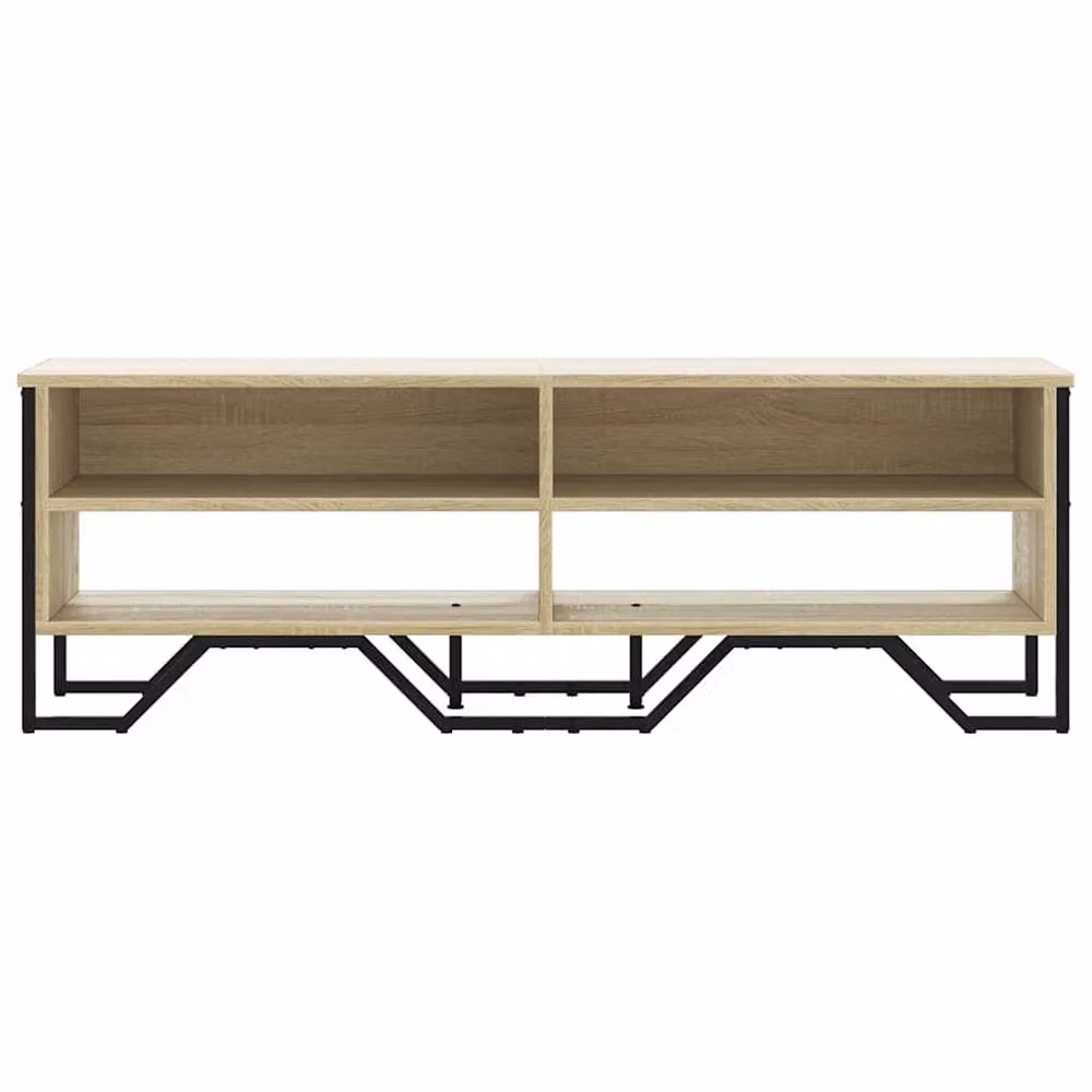 Berkfield Home Modern Sonoma Oak TV Cabinet in Beige, W/D/H: 122 x 34 x 41 cm – 4