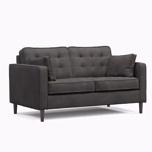 Furnishings For Less UK Eden Toledo Graphite Fabric 3 Piece Sofa Suite Including 2 Seater Sofa and Armchair – 2
