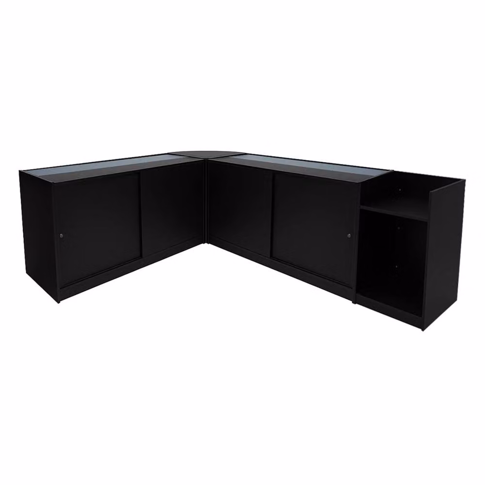 Monstershop Polaris LED Shop Counter Set K1500, B1500, TB60 & CM60 in Black – 2
