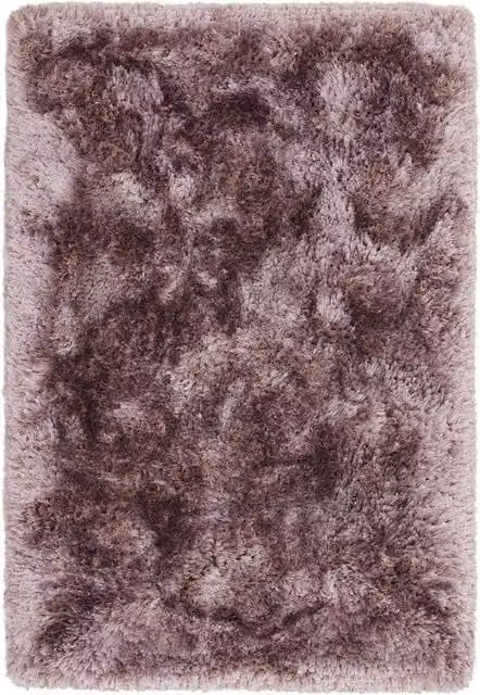 The Rug Shop UK Pink Plain Handmade Easy Care Polyester Rug W: 200 cm, D: 300 cm