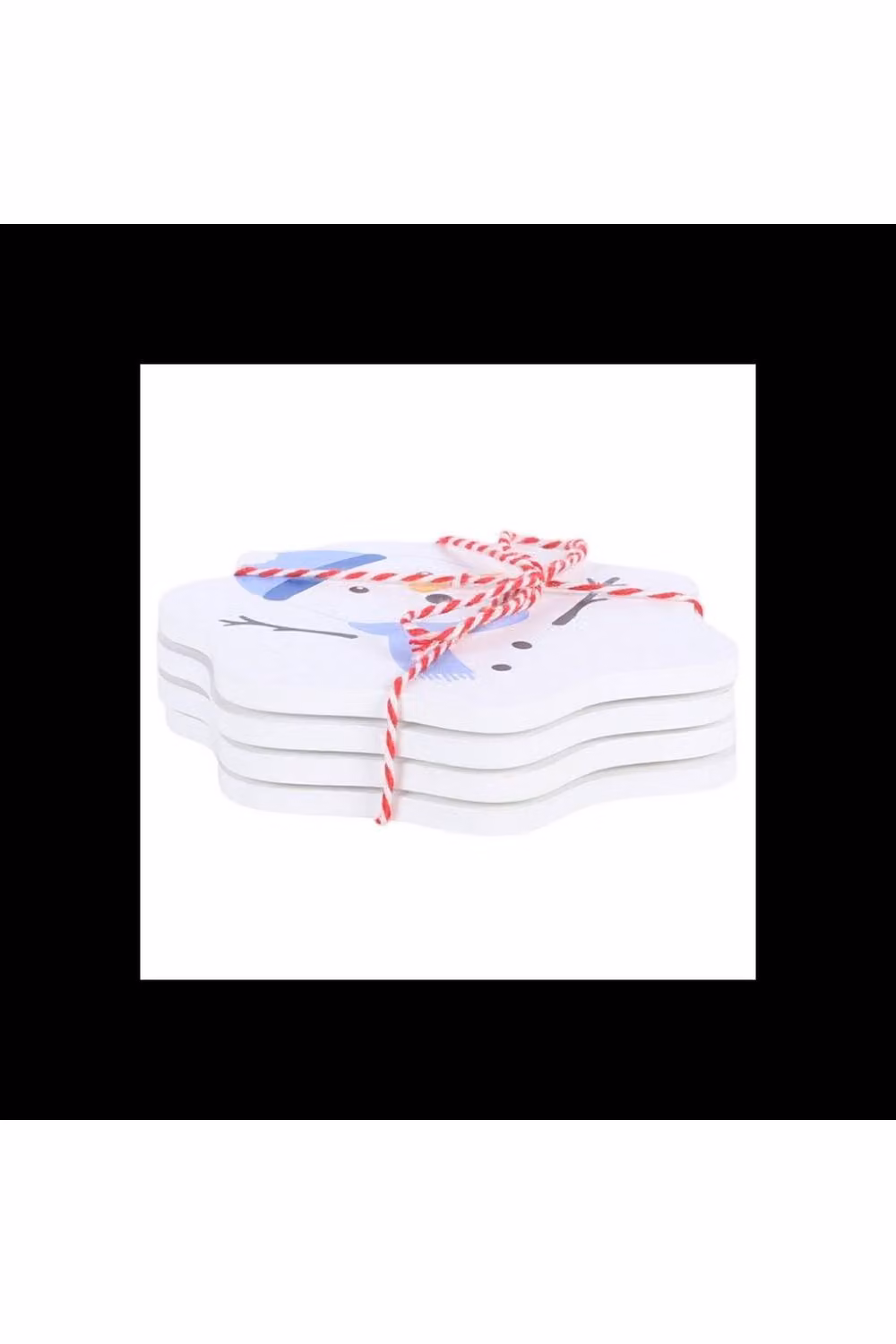KDMD Melting Snowman Coaster Set of 4 Multicolour MDF Christmas Coasters – 2