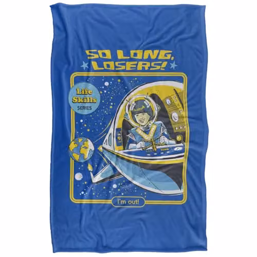 Steven Rhodes So Long Losers Silky Touch Super Soft Fleece Throw Blanket, Multicolour, W/D/H: 91 x 147 cm – 5
