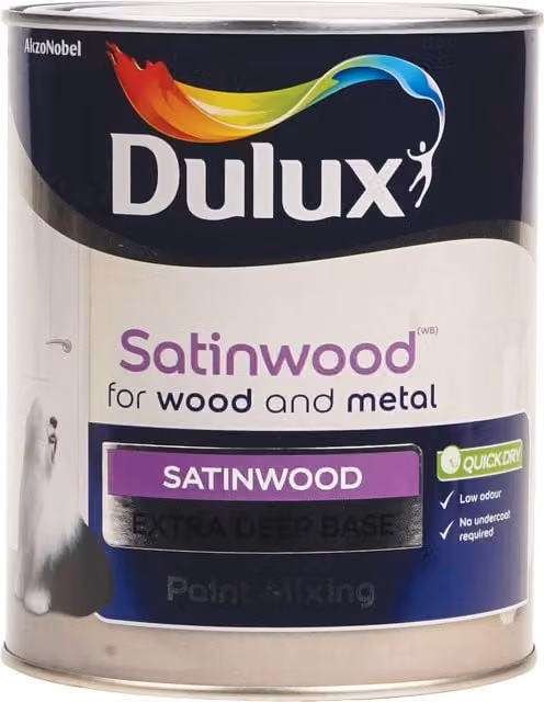 Dulux Satinwood Extra Deep Base Quick Drying Satin Gloss Paint