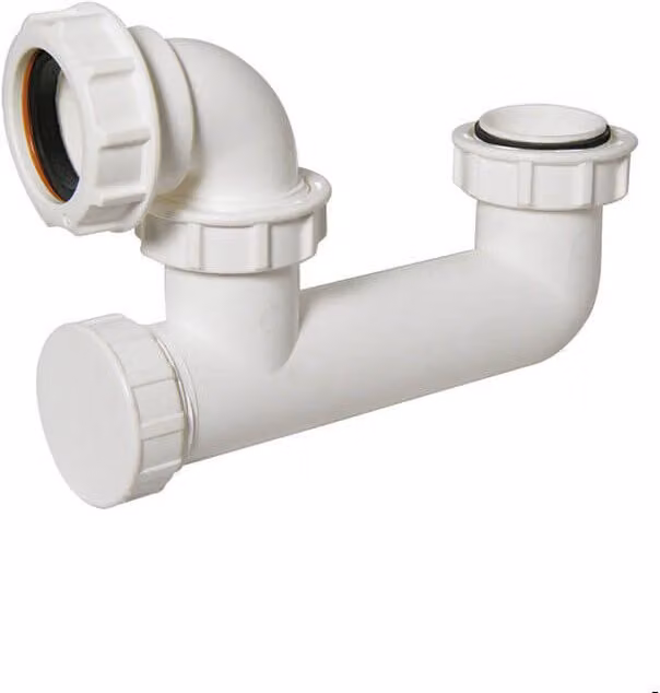 FloPlast White Plastic Bath Trap with 50mm Seal and 40mm Outlet