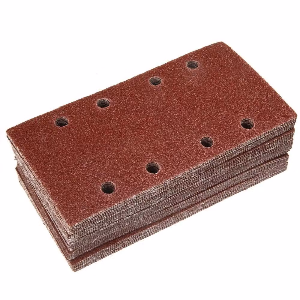 SPETLEK 50-Piece Hook and Loop Sanding Discs, Brown, 93 x 185 mm – 2