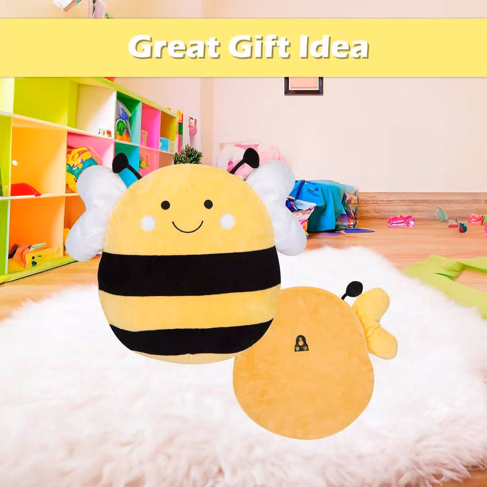 VFM e-Store Yellow Plush Bee Wall Decoration, W: 36 cm, H: 37 cm – 3