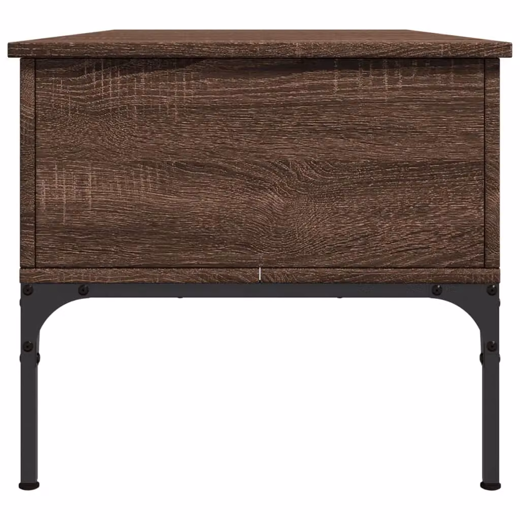 Berkfield Home Brown Oak Coffee Table with Lift Mechanism, W/D/H: 100 x 50 x 45 cm – 3