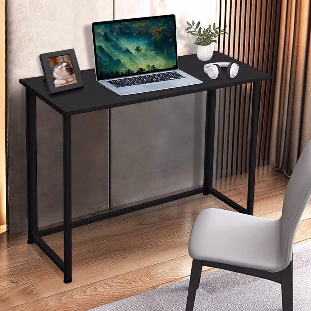 EONLION Black Metal Folding Writing Desk – 3