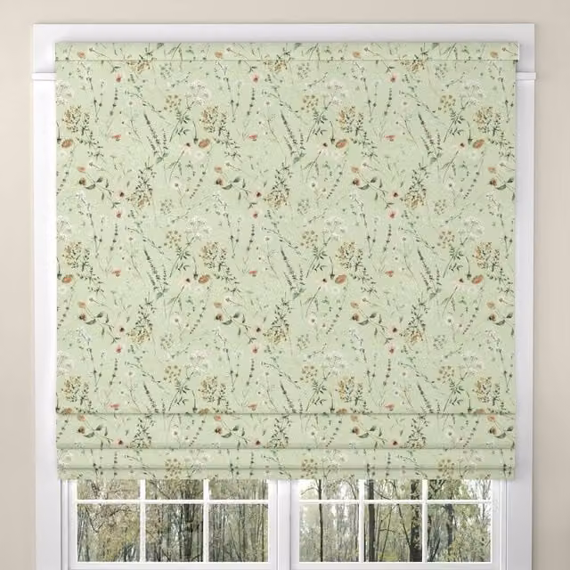 ANTE DECOR Chloe Made To Measure Blackout Roman Blind in Green