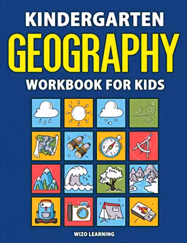 Spotlight Media Kindergarten Geography Workbook for Kids with Daily Activities, 184 Pages, Multicolour