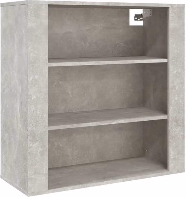 Berkfield Home Wall Cabinet in Concrete Grey, W/D/H: 80 x 33 x 80 cm