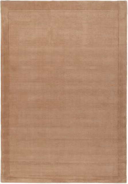 Kukoon Beige Natural Wool Plush Pile Fireside Rug W: 190 cm, D: 280 cm