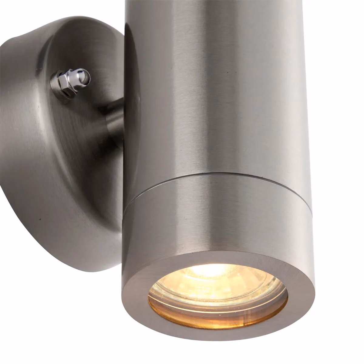 Netlighting Palin Up and Down Outdoor Wall Lamp in Grey Brushed Stainless Steel with Transparent Glass, IP65 Rated – 3