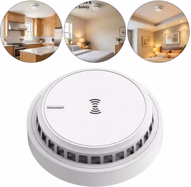 NESTLUNE Life Home Smoke and Gas Detector in White