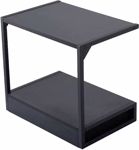 Kelvenix Black 2-Tier Desktop Printer Rack with Storage Drawer