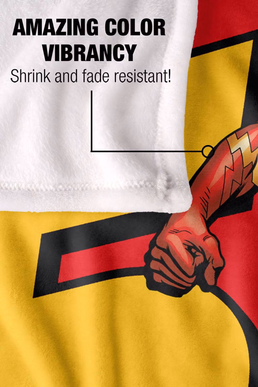 Warner Bros. Justice League Flash Super Soft Silky Touch Throw Blanket, Extra Large, Red and Multicolour – 4