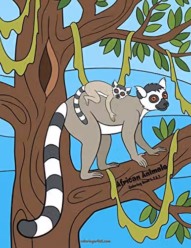 African Animals Coloring Book 1, 2 & 3 Multicolour Paper Edition