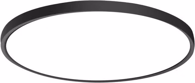 Netlighting Calvi Round LED Flush Ceiling Light, Black, Diameter: 40 cm – 1