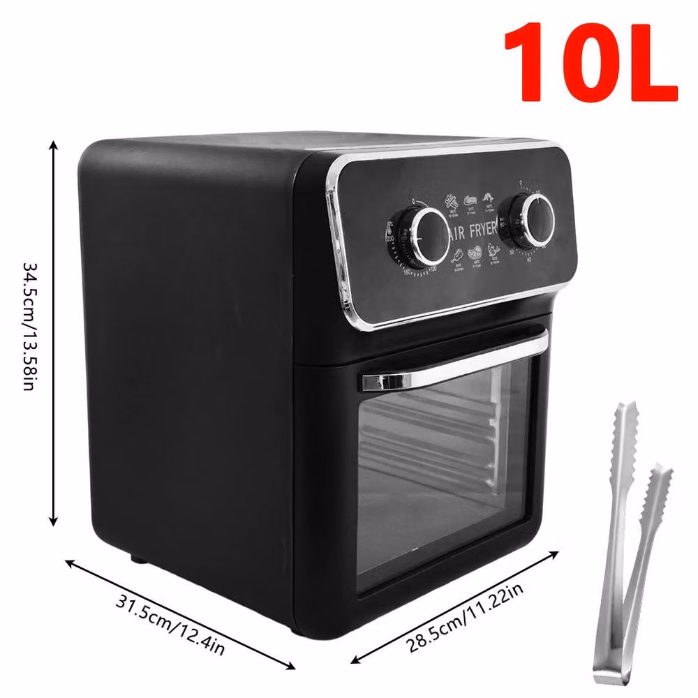Ventryn 10L Manual Hot Air Fryer Oven in Black – 2