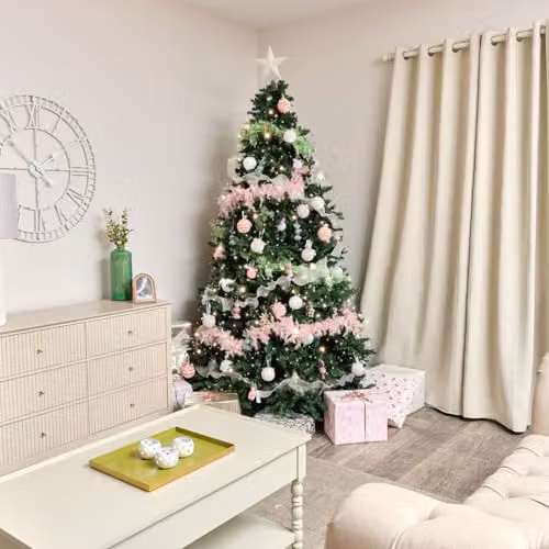 Melody Maison Pink Feather Boa Christmas Garland – 4