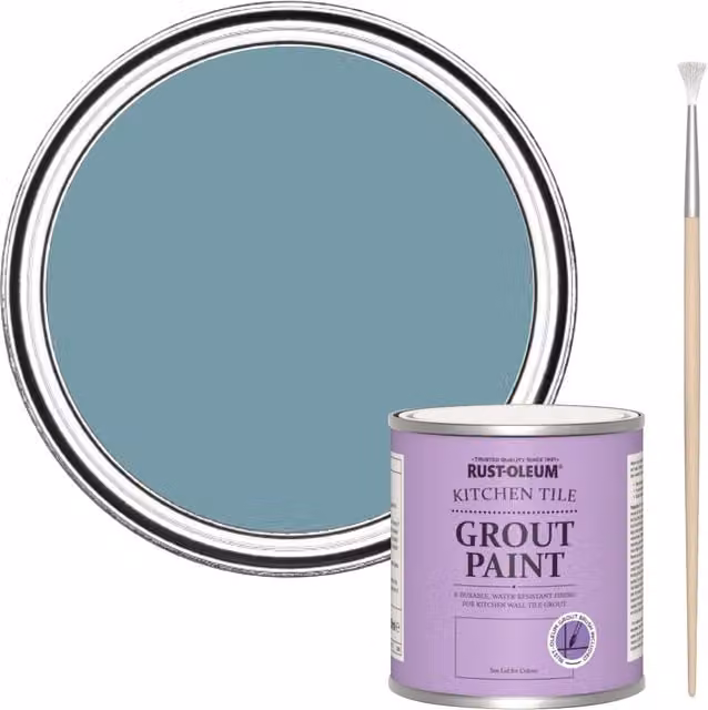 Rust-Oleum Kitchen Grout Paint in Pacific State Blue, 250ml