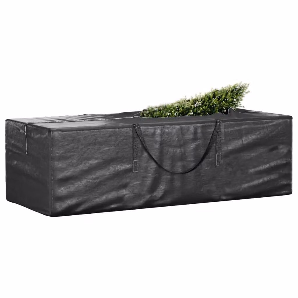 Berkfield Home Christmas Tree Storage Bags, 2 Pack, Black Polyethylene with Handles – 2