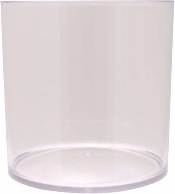 KDMD Transparent Acrylic Cylinder Tabletop Display, 2 Pack, Diameter: 15 cm