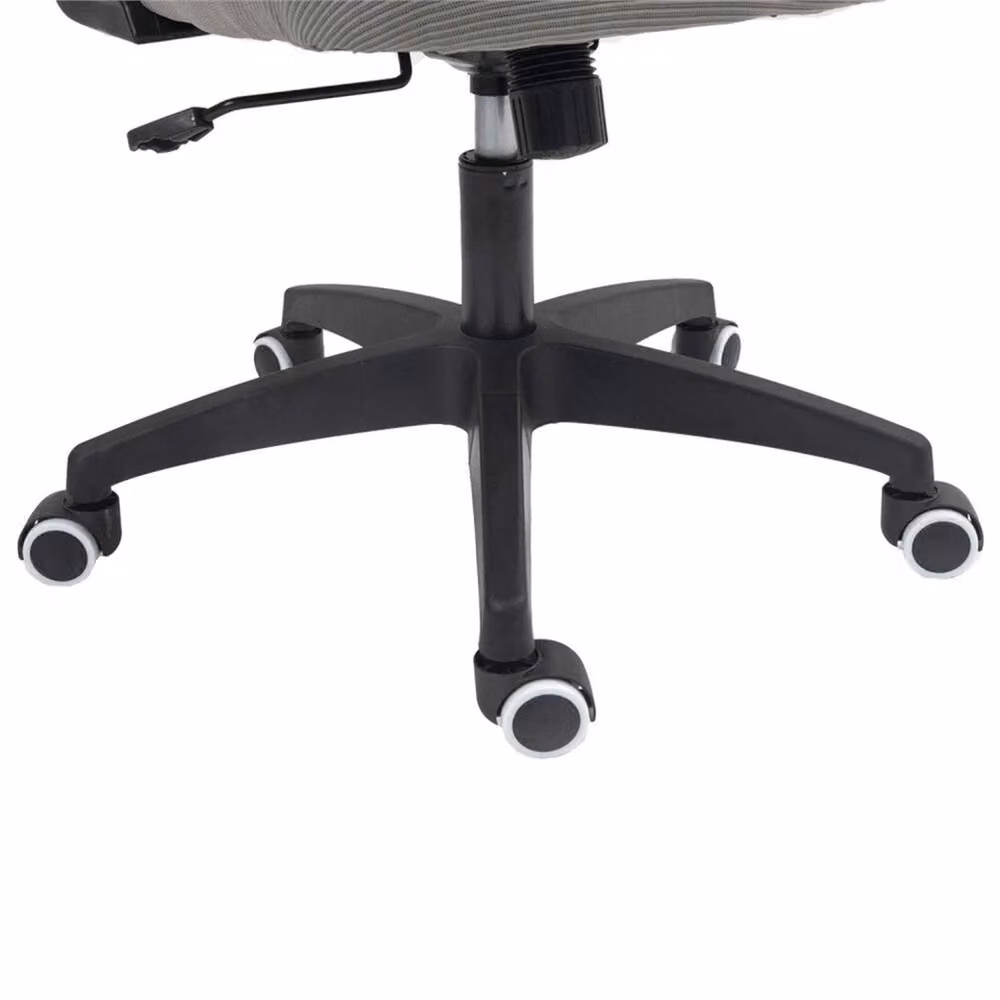 FLAVORA Grey Ergonomic High Back Office Chair with Headrest and Armrests – 2