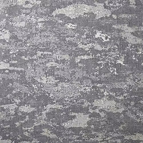 Arthouse Abstract Patina Wallpaper in Grey and Silver