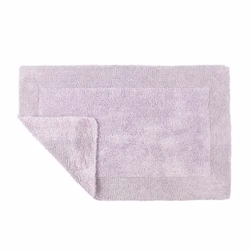 Allure Bath Fashions Heavyweight Reversible Cotton Bath Mat, Purple, W: 53 cm, D: 85 cm