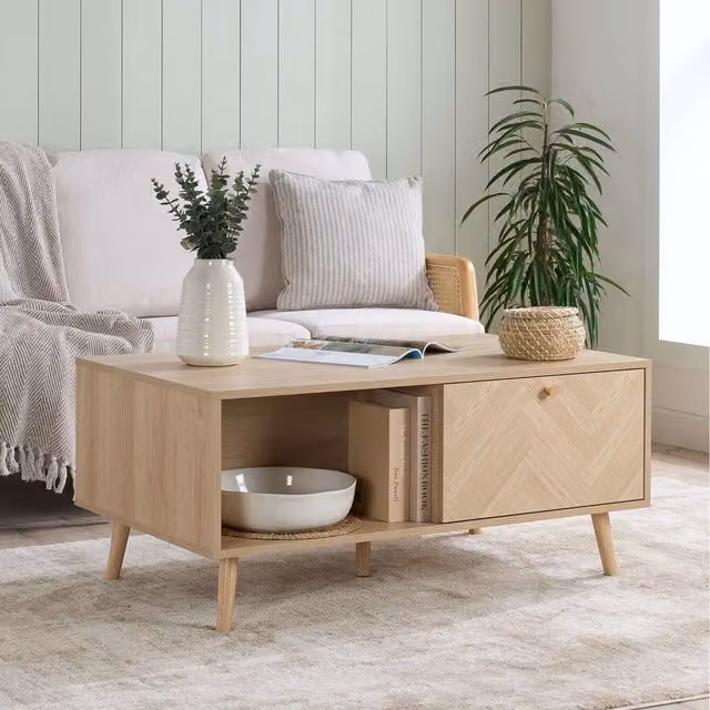 Birlea Herringford Rectangular Coffee Table in Oak Finish