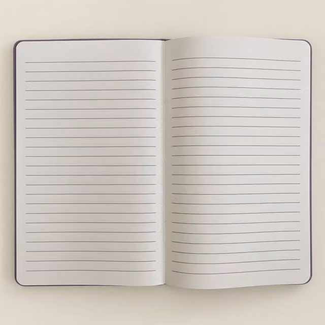 KDMK Believe in Yourself Lined Softcover Notebook in Purple Velvet with Silver Details