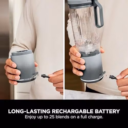 Ninja Blast Max Portable Blender, 570 ml, Silver, BC251EUSL – 1
