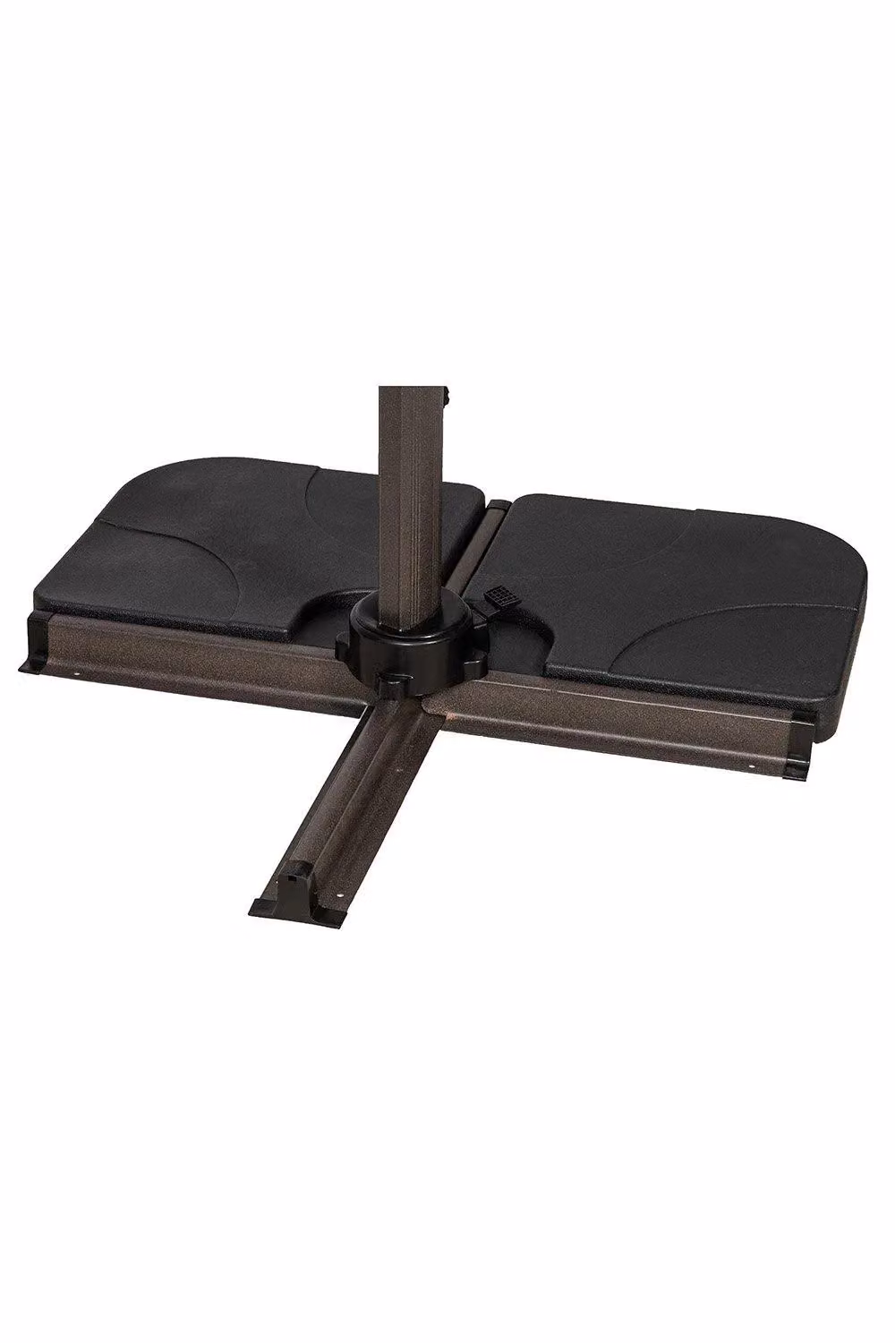 Royalcraft Set of 4 Black Plastic Water Fillable Bases for Cross Base Cantilever Parasols – 2