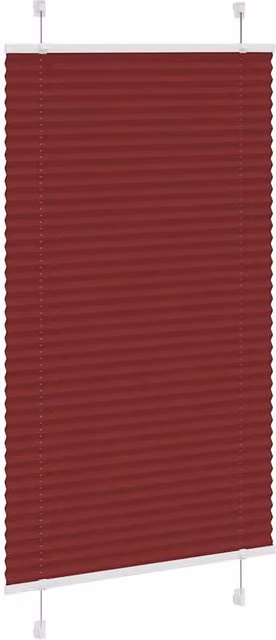 Berkfield Home Single Pleat Polyester Blind in Red, W: 75 cm, H: 100 cm – 1
