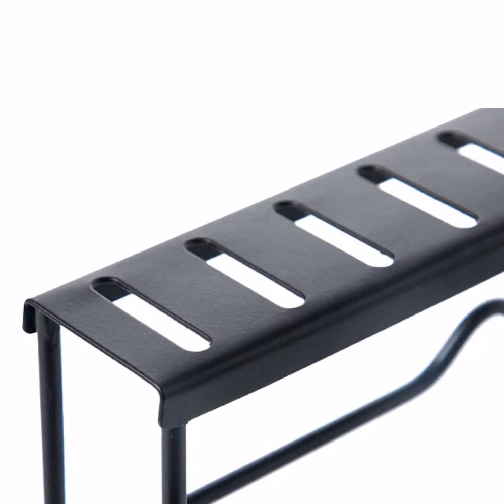 Garden Sanctuary 8-Tier Adjustable Metal Pan and Lid Organiser Rack in Black – 5